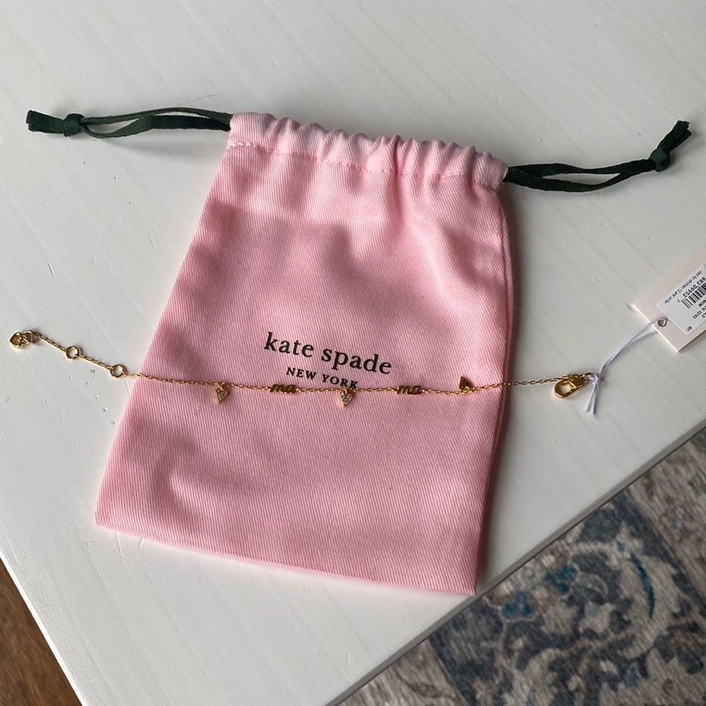 Kate Spade Love You, Mom Mama Bracelet in Gold